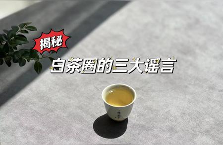 白茶圈三大说法揭秘，避开误区不闹笑话